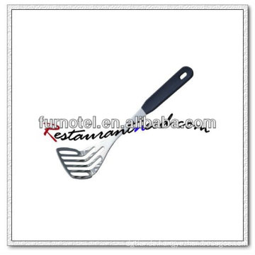 U077 Stainless Steel Slotted Potato Turner With Plastic Handle